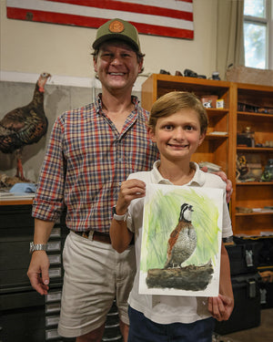 Son's Bobwhite Call, (by J.H.Lee) 9x12" Print