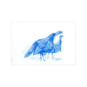 Pair of Gobblers, Original 6x9"