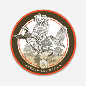 Quail Covey Decal, 3" Circle