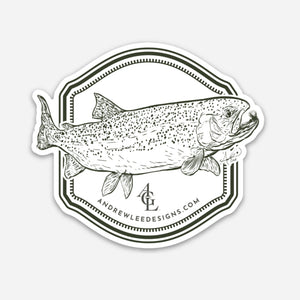 Rainbow Trout Decal, 3x3"