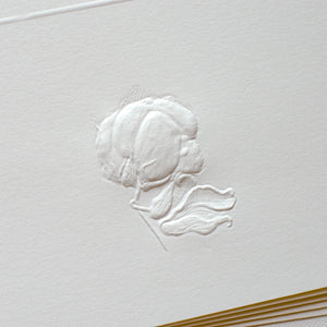 Deep Embossed Cotton Stationery Set of 5