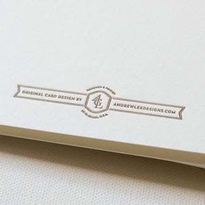 Letterpress Bobwhite Quail Stationery, Set of 5