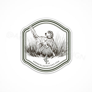 Llewellin Setter Decal, 3x3"