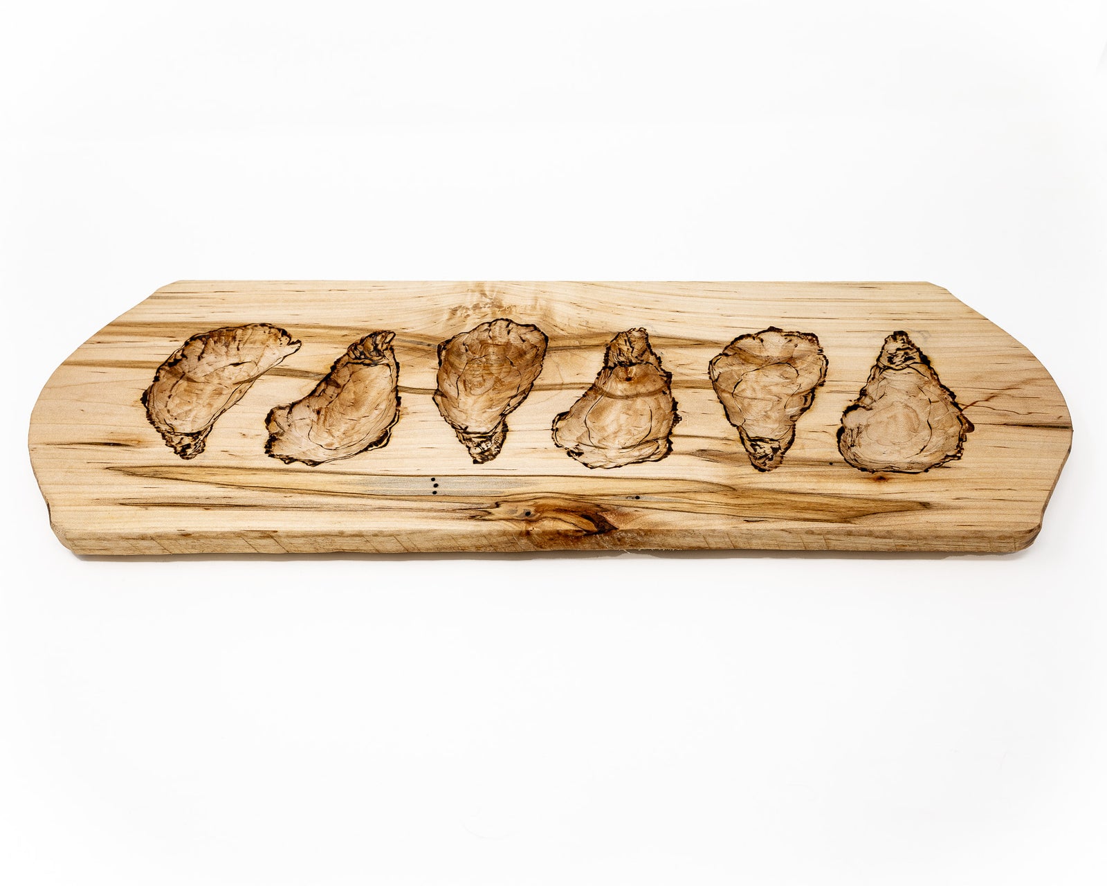 Half-Dozen Oyster Server Long Board, Ambrosia Maple