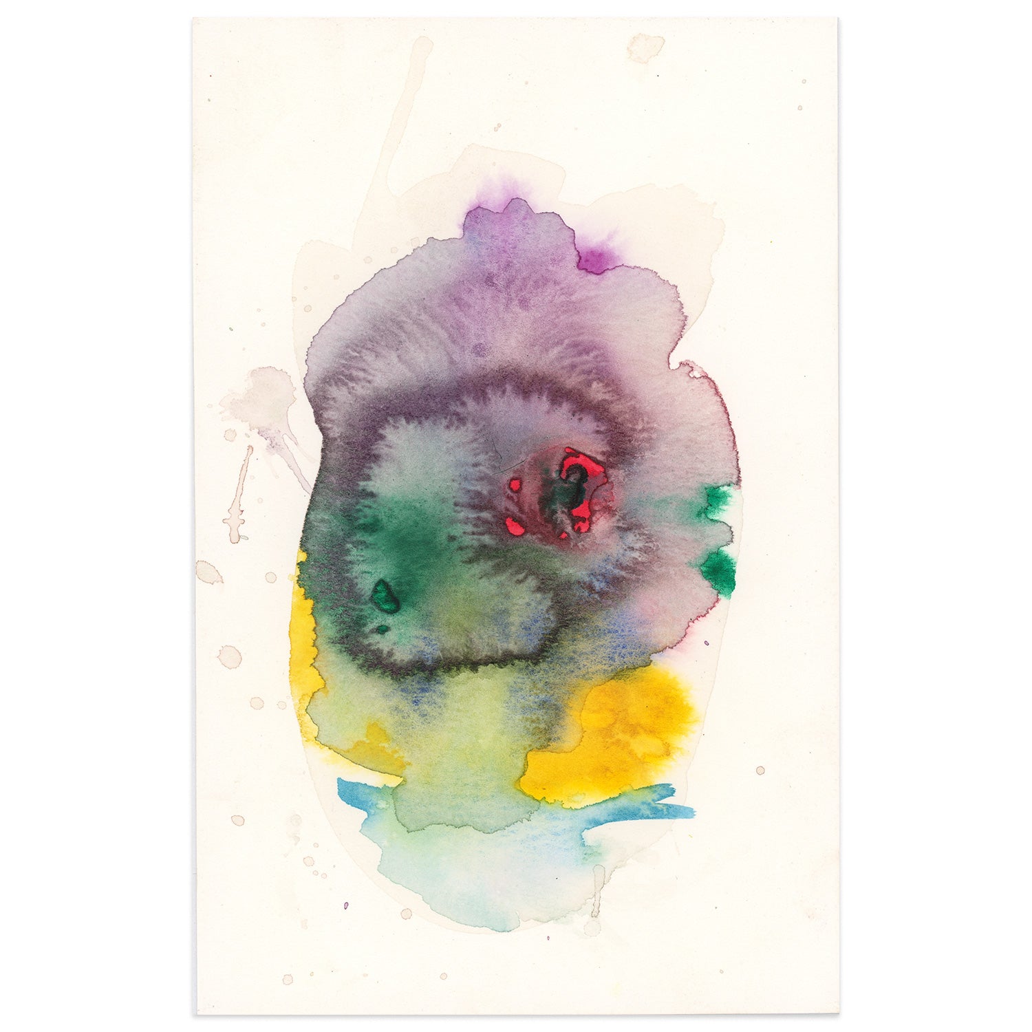 Untitled, 5.5x8.5" Original Abstract