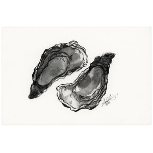 Pair of Oysters 3, 5x7” Original