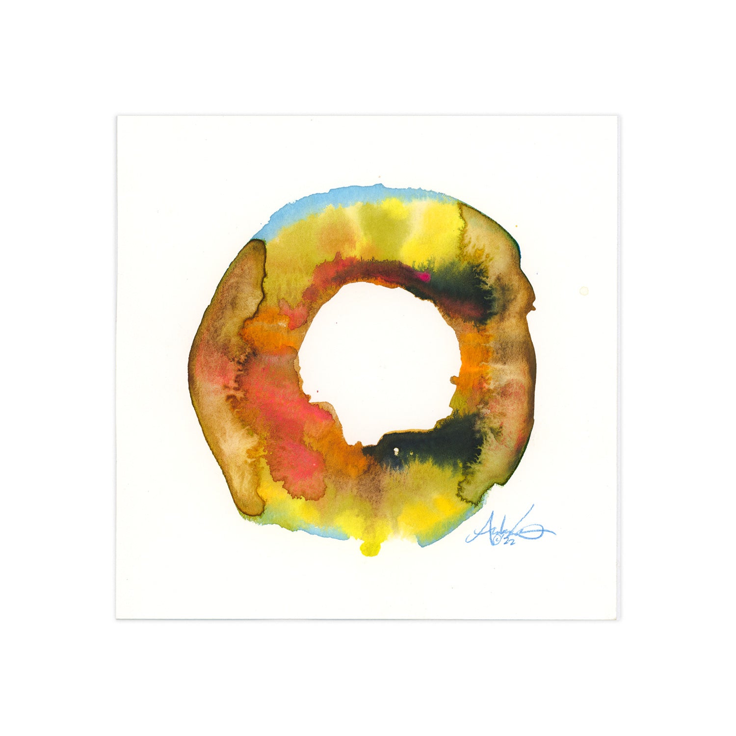 Untitled 02, 6x6" Original Abstract