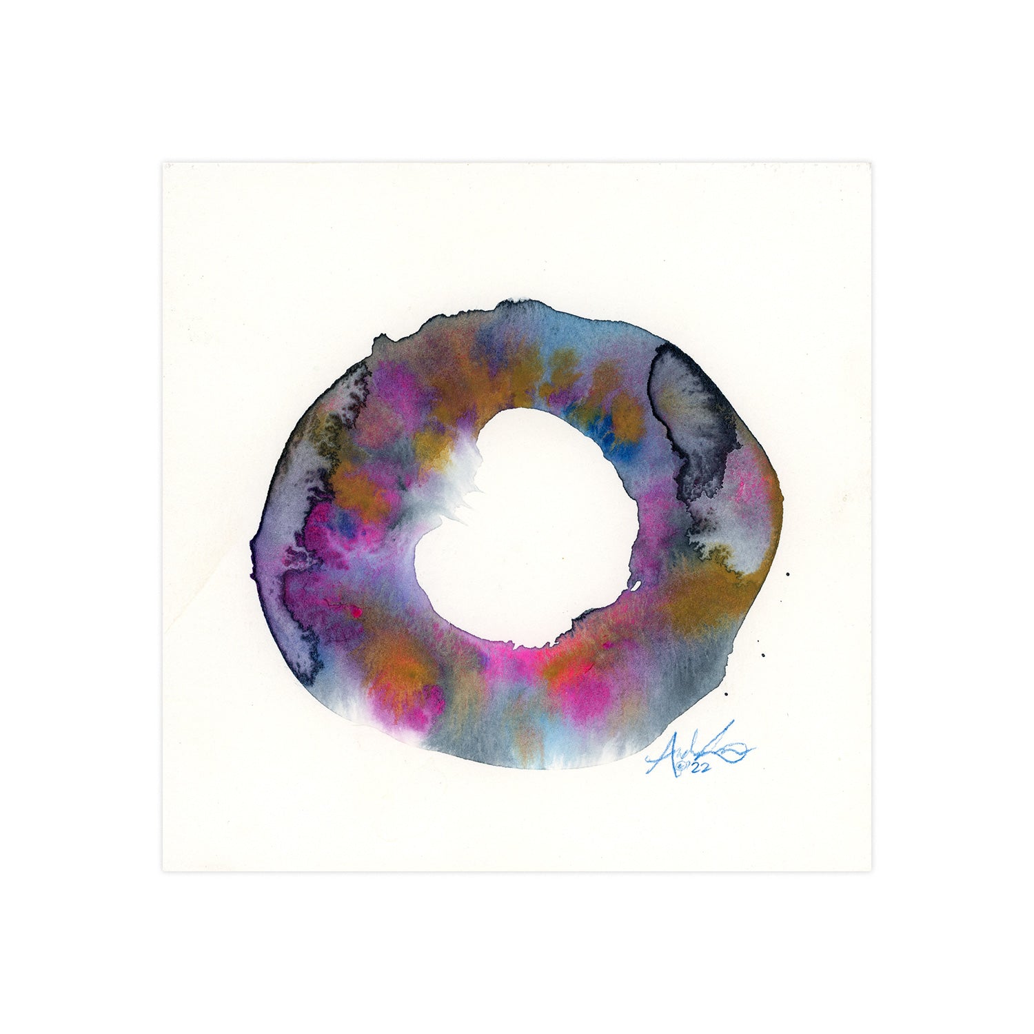 Untitled 06, 6x6" Original Abstract