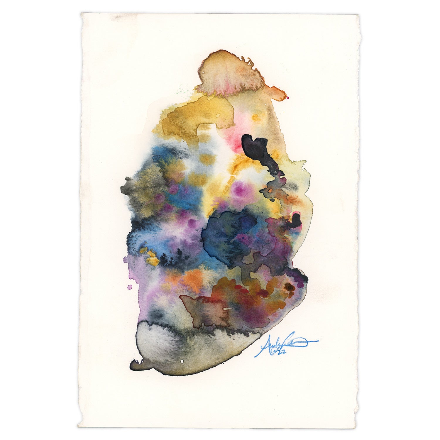 Untitled, 6x9" Original Abstract