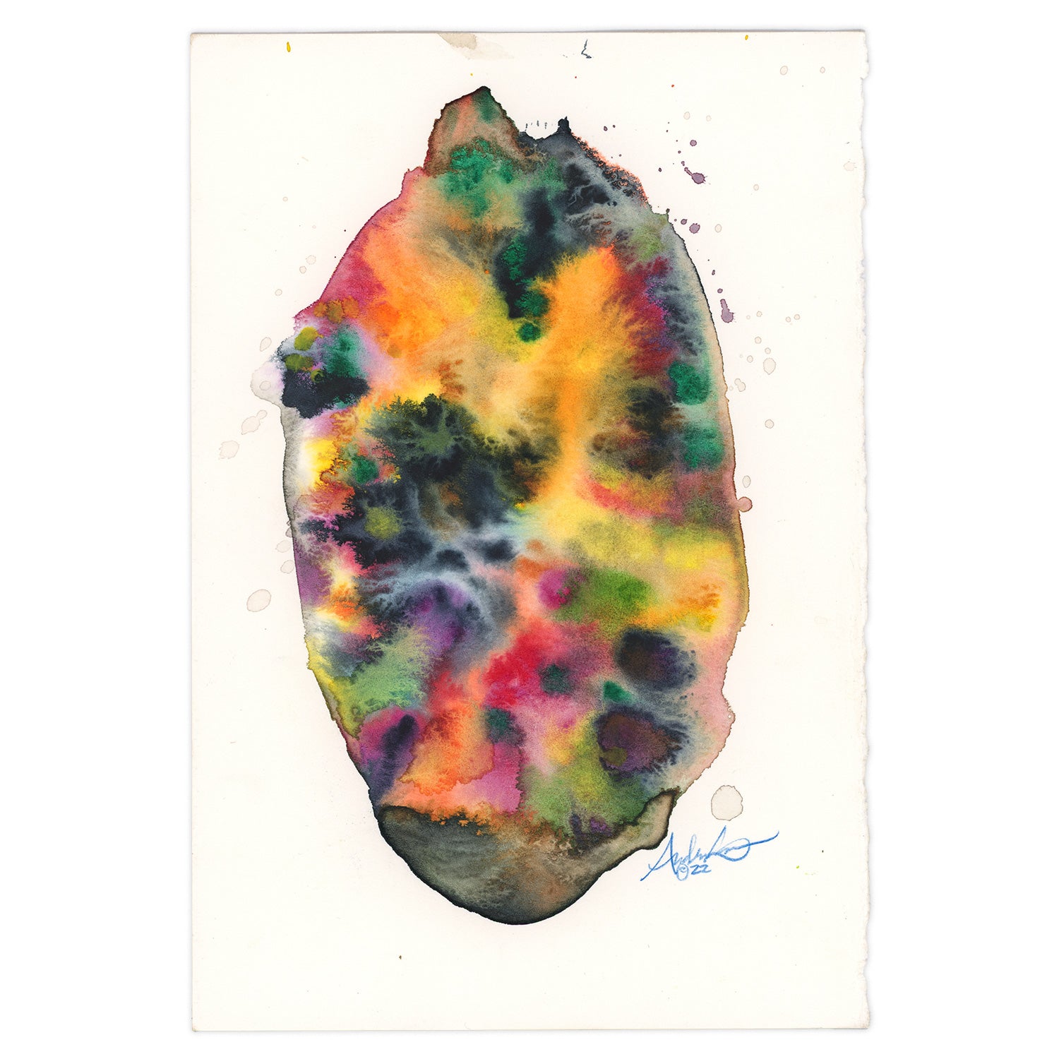 Untitled, 6x9" Original Abstract