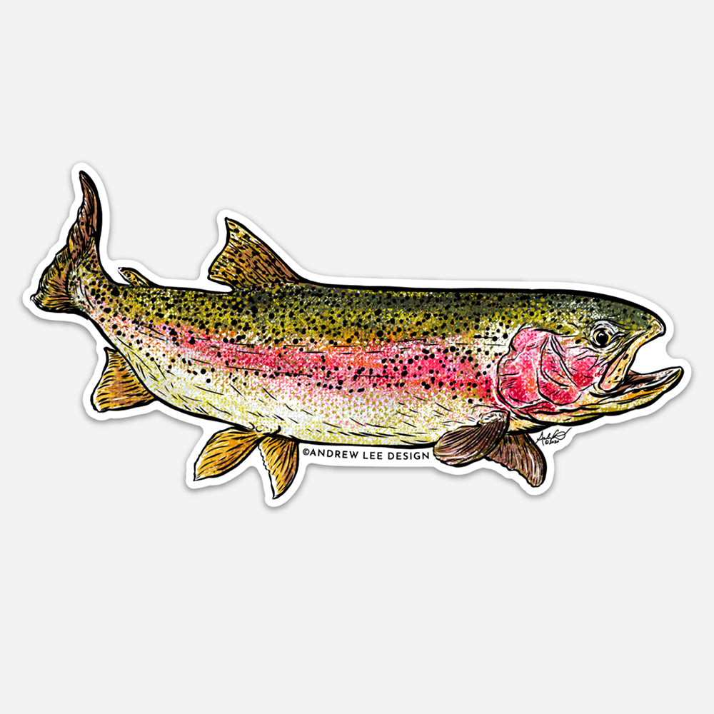 Rainbow Trout Decal, 6.5" or 8"