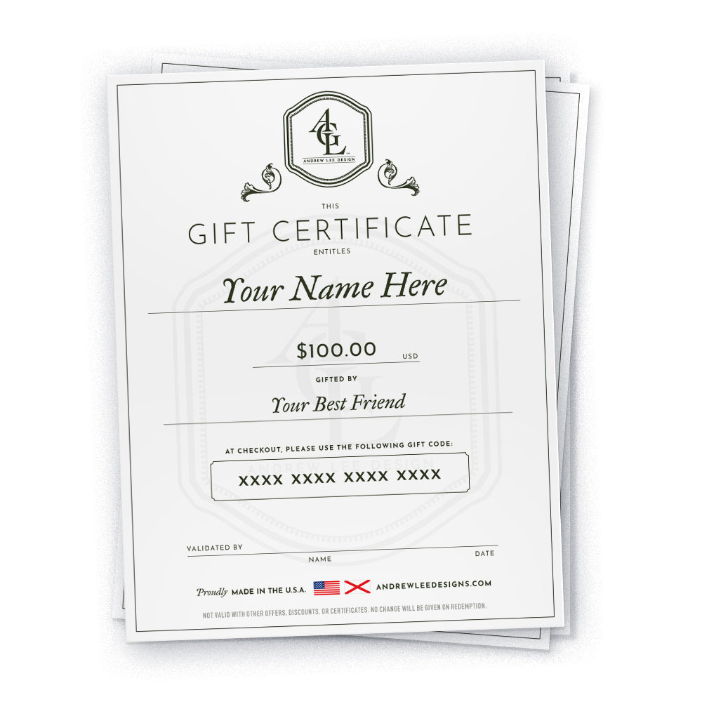 Andrew Lee Design Gift Card