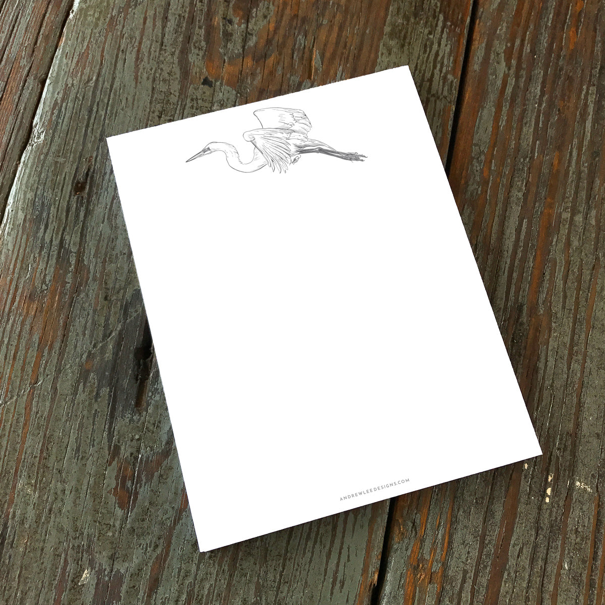 Note Pad, Great White Egret