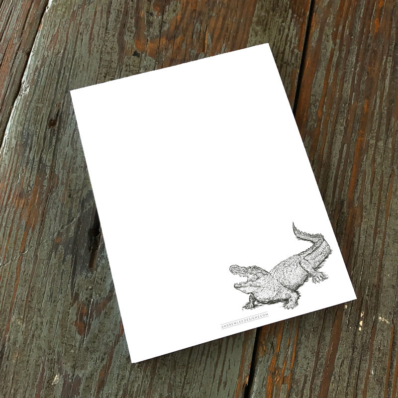 Note Pad, Alligator