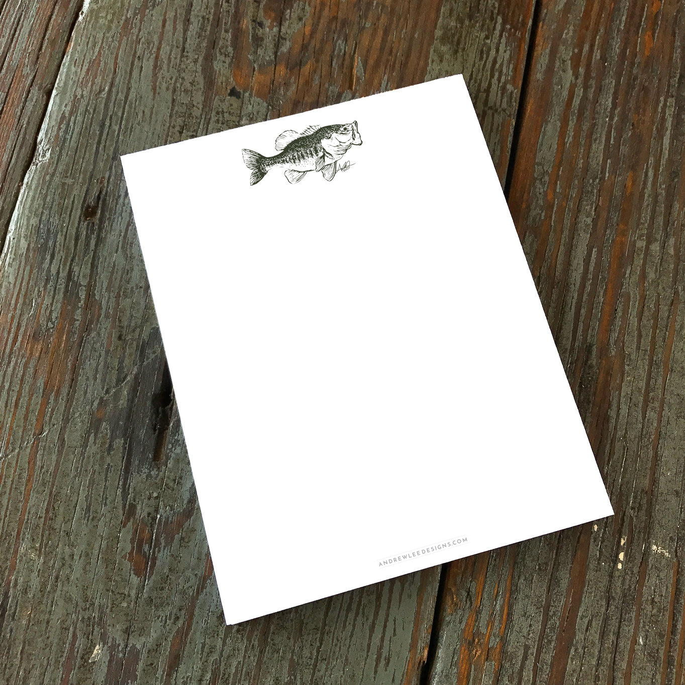 Note Pad, Largemouth Bass