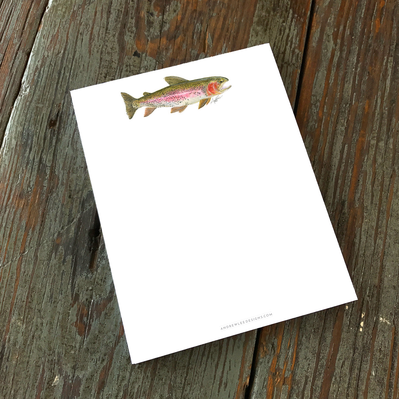 Note Pad, Rainbow Trout