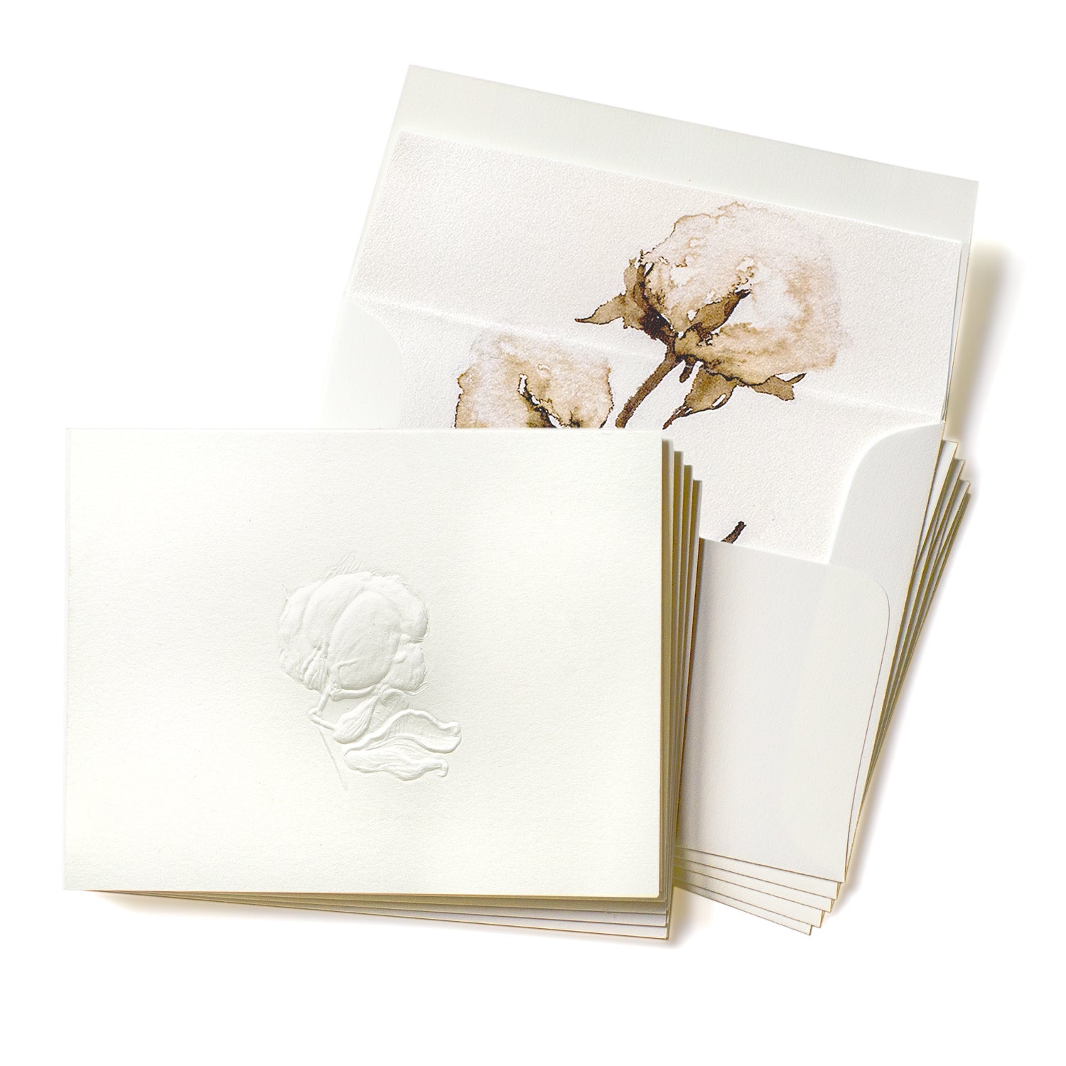 Deep Embossed Cotton Stationery Set of 5