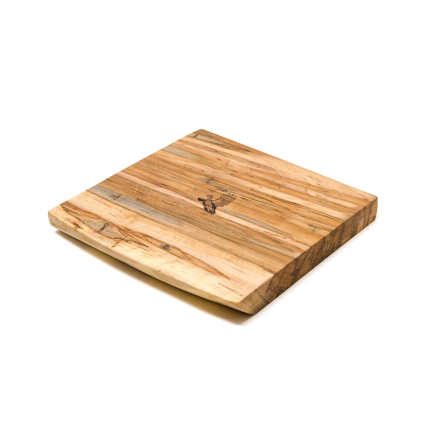 Live Edge Ambrosia Maple Choppin' Board, Quail