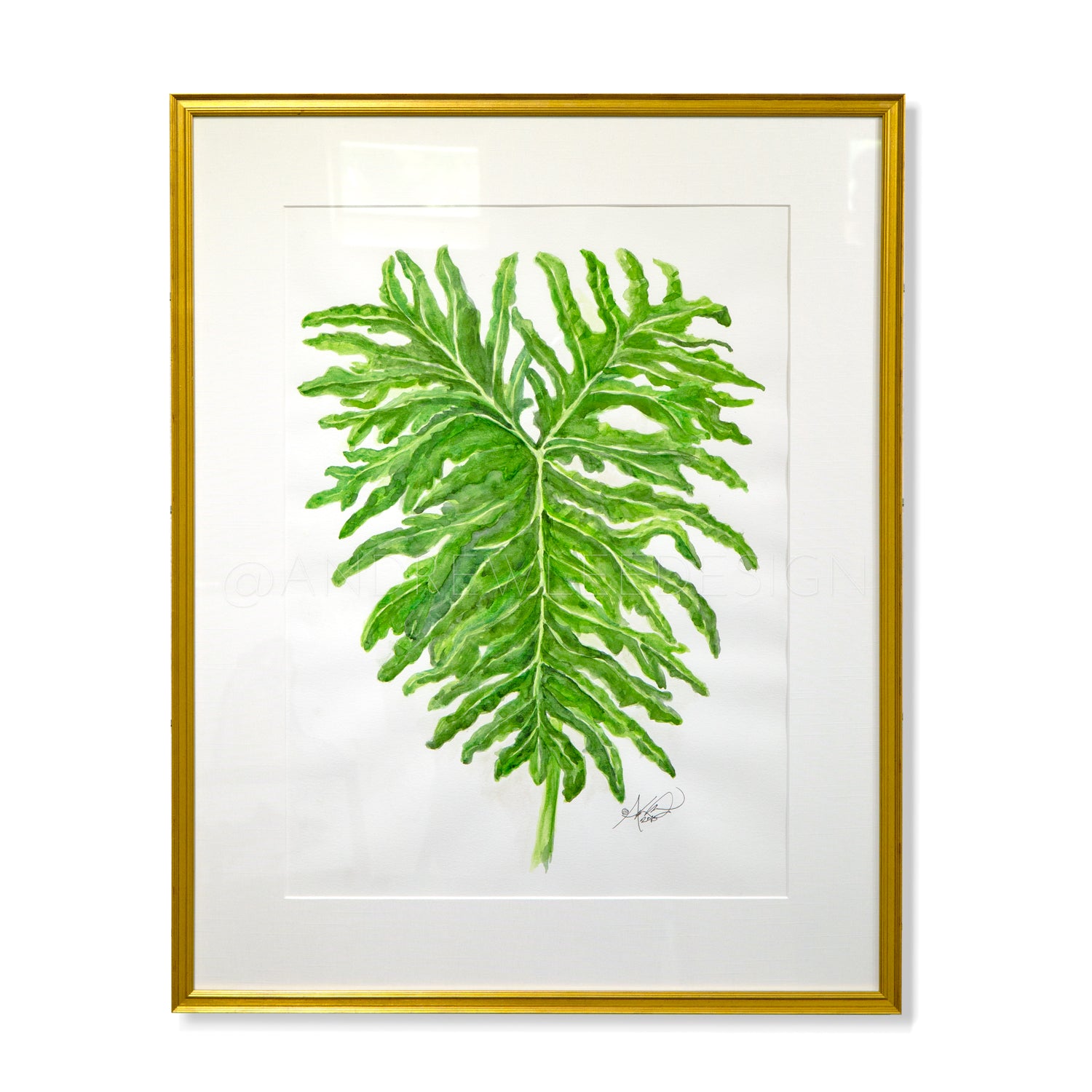 Audubon Zoo Philodendron Leaf, 18x24"