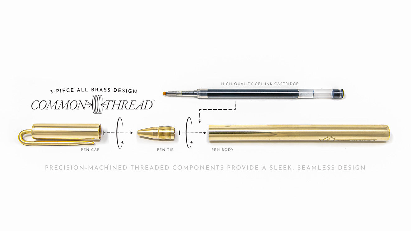 AGL Signature All-Brass Clip Pen