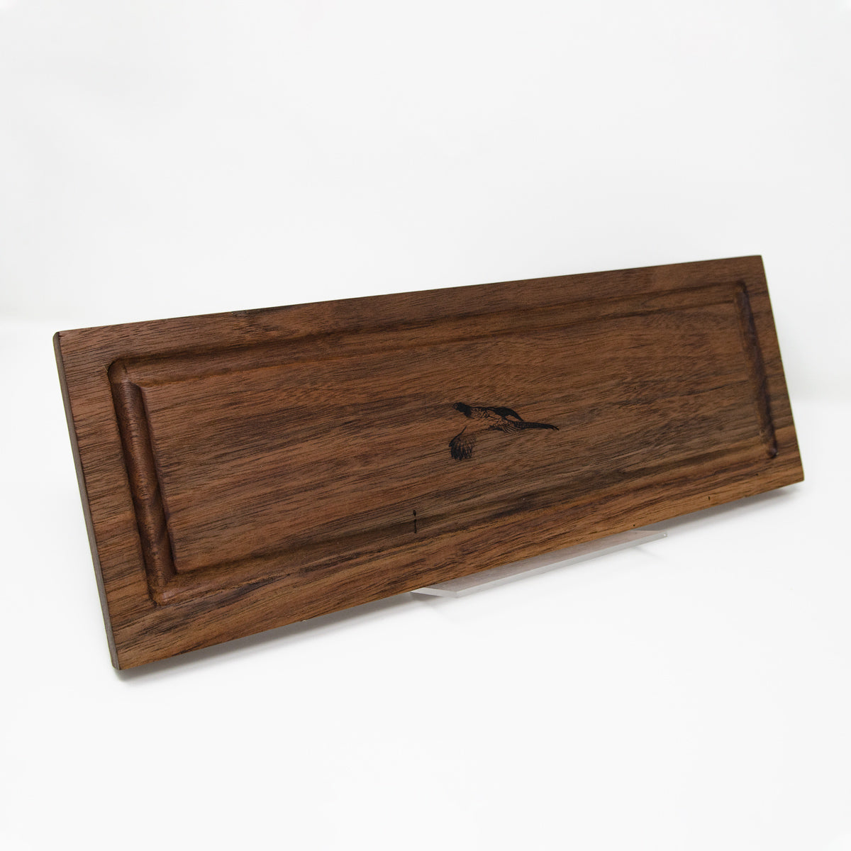 Black Walnut Cutting Server Board, Pheasant Detail