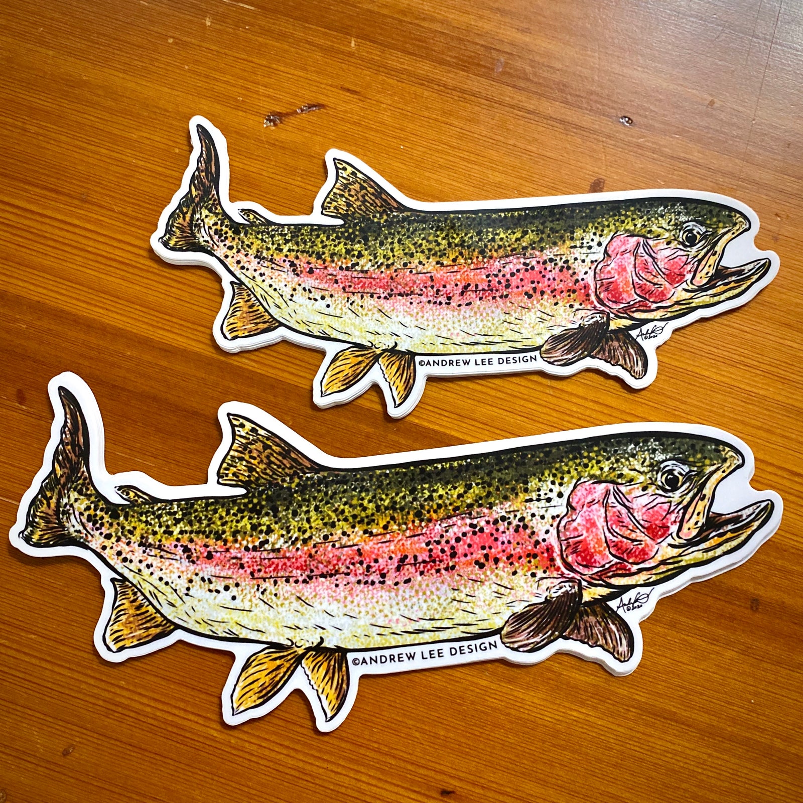 Rainbow Trout Decal, 6.5" or 8"
